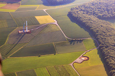 Vue aérienne de Oberaltertheim dans le département Bavière, Allemagne