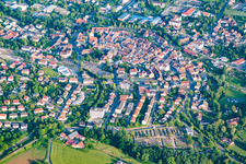 Vue aérienne de Zone de peuplement à Buchen dans le département Bade-Wurtemberg, Allemagne