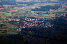 Vue aérienne de Du nord à Neunkirchen dans le département Bade-Wurtemberg, Allemagne