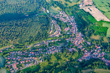 Vue aérienne de Quartier Waldwimmersbach in Lobbach dans le département Bade-Wurtemberg, Allemagne