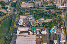 Vue aérienne de Zone industrielle In den Weinäckern à Wiesloch dans le département Bade-Wurtemberg, Allemagne