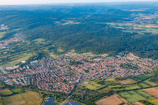 Vue aérienne de Du sud-ouest à Nußloch dans le département Bade-Wurtemberg, Allemagne