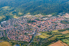 Vue oblique de Du sud-ouest à Nußloch dans le département Bade-Wurtemberg, Allemagne
