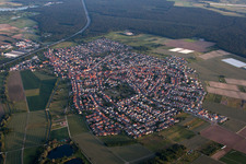 Quartier Sankt Leon in St. Leon-Rot dans le département Bade-Wurtemberg, Allemagne vue du ciel