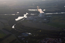 Philippsburg dans le département Bade-Wurtemberg, Allemagne hors des airs