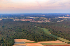 Photographie aérienne de Du nord-ouest à Jockgrim dans le département Rhénanie-Palatinat, Allemagne
