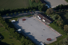 Photographie aérienne de MSC Taifun, terrain de vélo-ball à le quartier Mörsch in Rheinstetten dans le département Bade-Wurtemberg, Allemagne