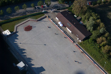 MSC Taifun, terrain de vélo-ball à le quartier Mörsch in Rheinstetten dans le département Bade-Wurtemberg, Allemagne vue d'en haut