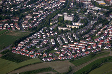 Vue aérienne de Berlinder Straße à Herrenberg dans le département Bade-Wurtemberg, Allemagne