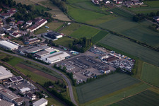 Vue aérienne de Gross GmbH à le quartier Altingen in Ammerbuch dans le département Bade-Wurtemberg, Allemagne