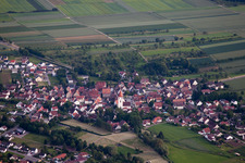 Quartier Altingen in Ammerbuch dans le département Bade-Wurtemberg, Allemagne d'en haut