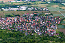 Vue oblique de Quartier Hirschau in Tübingen dans le département Bade-Wurtemberg, Allemagne
