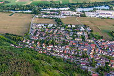 Quartier Hirschau in Tübingen dans le département Bade-Wurtemberg, Allemagne d'en haut