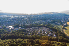 Vue aérienne de Vue de la ville depuis l'ouest à Ehingen dans le département Bade-Wurtemberg, Allemagne