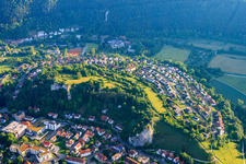 Vue aérienne de Derrière le leader Klötzle à Blaubeuren dans le département Bade-Wurtemberg, Allemagne