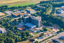Vue aérienne de Service des urgences de l'hôpital de la Bundeswehr Ulm à le quartier Eselsberg in Ulm dans le département Bade-Wurtemberg, Allemagne