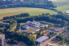 Vue aérienne de Fort Oberer Eselsberg Travaux principaux (Travaux XXXVI) à le quartier Eselsberg in Ulm dans le département Bade-Wurtemberg, Allemagne