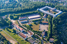 Vue aérienne de Complexe du château de Veste Wilhelmsburg (Œuvre XII) à le quartier Mitte in Ulm dans le département Bade-Wurtemberg, Allemagne
