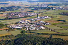 Vue aérienne de MTLU GmbH Müller Transport et Logistique Ulm à le quartier Jungingen in Ulm dans le département Bade-Wurtemberg, Allemagne