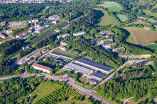 Vue aérienne de Meilleur + Schneider à le quartier Eselsberg in Ulm dans le département Bade-Wurtemberg, Allemagne