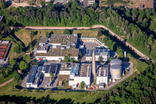 Vue aérienne de Campus-Universitaire-Zone à Fort Oberer Eselsberg Travaux Principaux (Travaux XXXVI) à le quartier Eselsberg in Ulm dans le département Bade-Wurtemberg, Allemagne