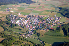 Vue aérienne de Campus universitaire Ulm avec Institut des composants et circuits électroniques à le quartier Mähringen in Ulm dans le département Bade-Wurtemberg, Allemagne