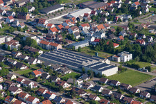 Vue oblique de Laichingen dans le département Bade-Wurtemberg, Allemagne