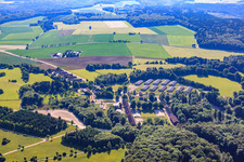 Vue aérienne de Règlement judiciaire, nouveau règlement à le quartier Breithülen in Heroldstatt dans le département Bade-Wurtemberg, Allemagne
