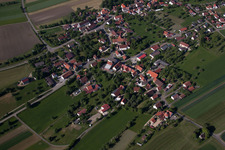 Vue aérienne de Quartier Grötzingen in Allmendingen dans le département Bade-Wurtemberg, Allemagne