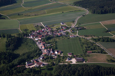 Vue aérienne de Quartier Briel in Ehingen dans le département Bade-Wurtemberg, Allemagne