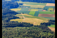 Vue aérienne de Aéroport Schlechtenfeld à le quartier Schlechtenfeld in Ehingen dans le département Bade-Wurtemberg, Allemagne