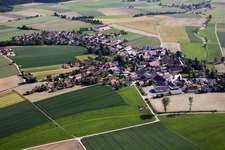 Vue aérienne de Du nord à le quartier Moosbeuren in Oberstadion dans le département Bade-Wurtemberg, Allemagne