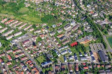 Vue aérienne de École primaire de Gaisental et centre communautaire de Gaisental à Biberach an der Riß dans le département Bade-Wurtemberg, Allemagne