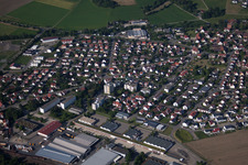 Photographie aérienne de Ummendorf dans le département Bade-Wurtemberg, Allemagne
