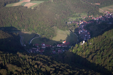 Vue aérienne de Quartier Hundersingen in Münsingen dans le département Bade-Wurtemberg, Allemagne