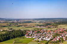 Quartier Mähringen in Kusterdingen dans le département Bade-Wurtemberg, Allemagne d'en haut