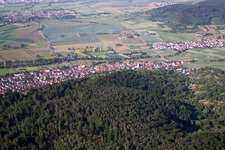 Vue aérienne de Du nord à le quartier Unterjesingen in Tübingen dans le département Bade-Wurtemberg, Allemagne