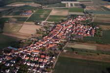 Erlenbach bei Kandel dans le département Rhénanie-Palatinat, Allemagne vue du ciel