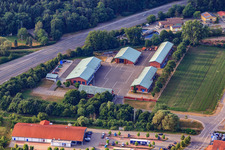 Photographie aérienne de La Federal Autobahn GmbH - Service d'entretien des autoroutes Kandel à Kandel dans le département Rhénanie-Palatinat, Allemagne