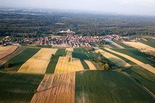 Photographie aérienne de Niederrœdern dans le département Bas Rhin, France