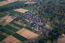 Kauffenheim dans le département Bas Rhin, France depuis l'avion