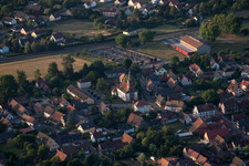 Enregistrement par drone de Rountzenheim dans le département Bas Rhin, France