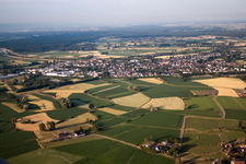 Vue aérienne de Du nord à Willstätt dans le département Bade-Wurtemberg, Allemagne