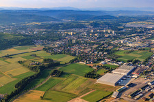 Vue aérienne de Vue de la ville depuis le nord-ouest à Lahr dans le département Bade-Wurtemberg, Allemagne