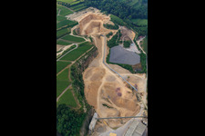 Vue aérienne de Carrière Merdingen à Merdingen dans le département Bade-Wurtemberg, Allemagne