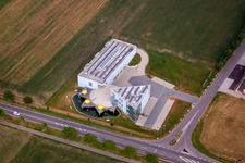 Vue aérienne de Restauration de l'ensemble du bâtiment du musée Dreieckland Museum GmbH à Heitersheim dans le département Bade-Wurtemberg, Allemagne