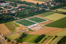 Vue aérienne de Club de tennis Buggingen à Buggingen dans le département Bade-Wurtemberg, Allemagne