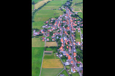 Vue aérienne de Crainfeld dans le département Hesse, Allemagne