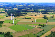Photographie aérienne de Hartmannshain dans le département Hesse, Allemagne