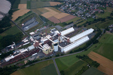 Vue aérienne de K+S Kali à Neuhof dans le département Hesse, Allemagne